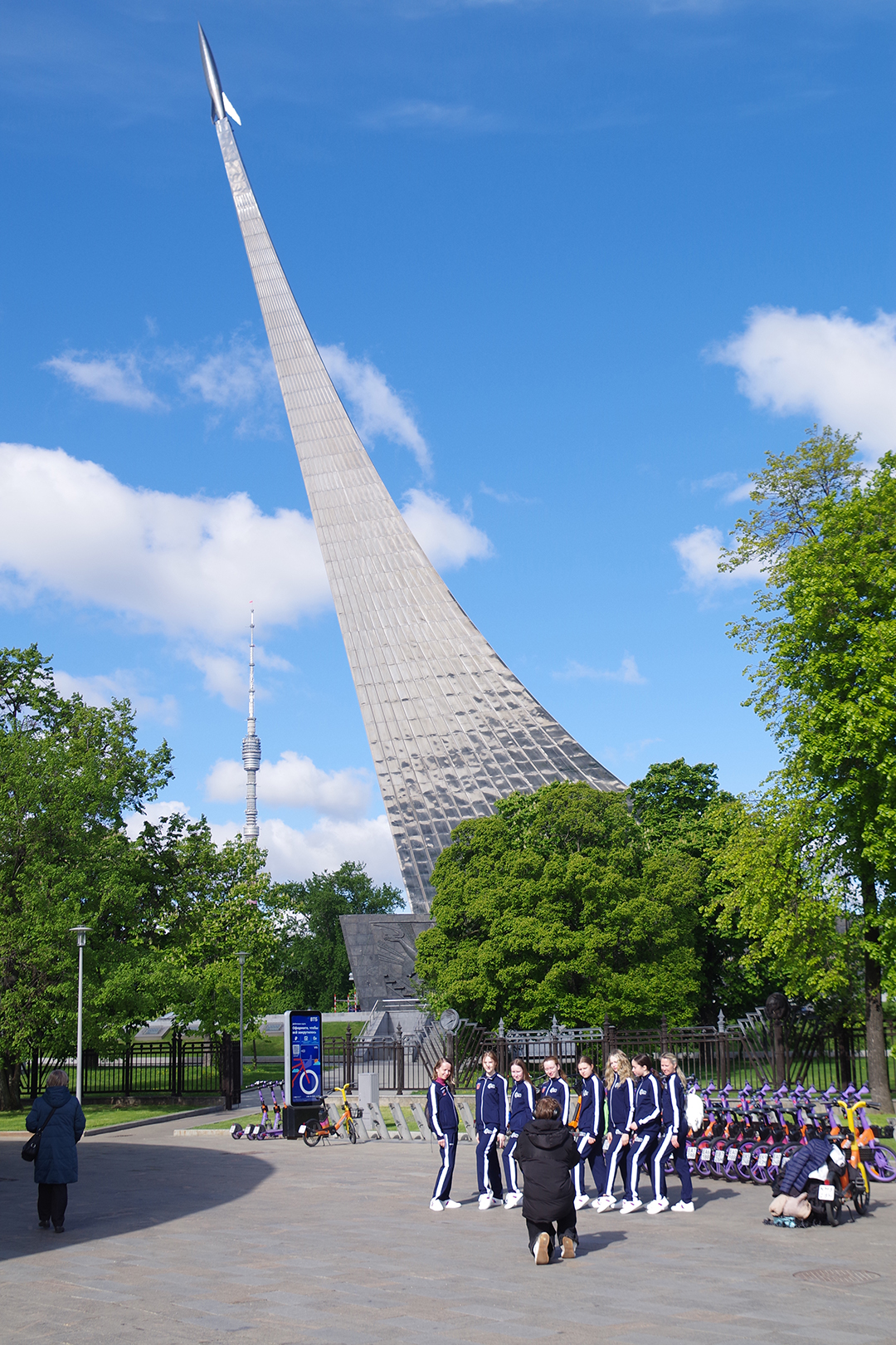 Moscow’s iconic monument dedicated to space exploration and the achievements of early cosmonauts.