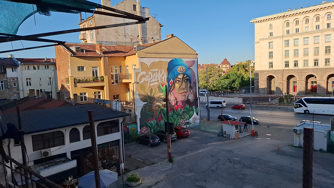 Contemporary street art in Sofia reflects the city’s creative energy and social pulse.