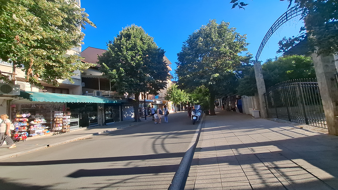 A quiet street in Sofia reveals a slower pace of life and local everyday moments.