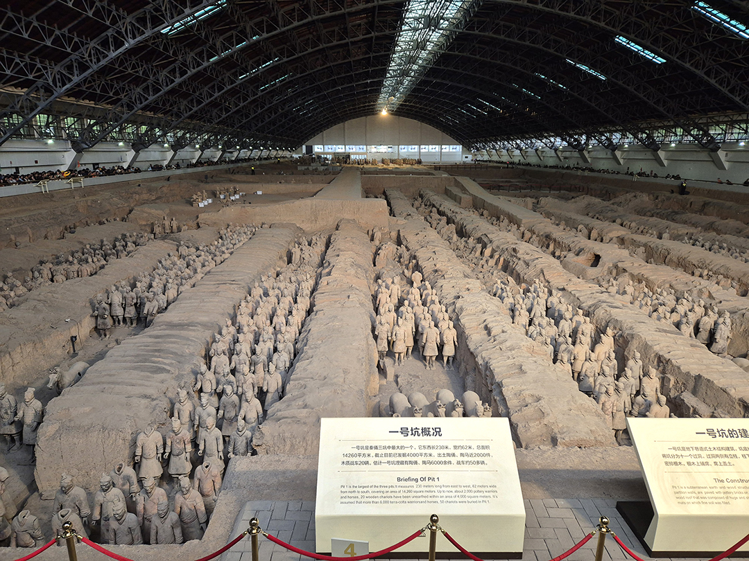 The Terracotta Army of the first Chinese emperor in Xi’an, one of the world’s most important archaeological discoveries reflecting China’s history, power and cultural heritage.