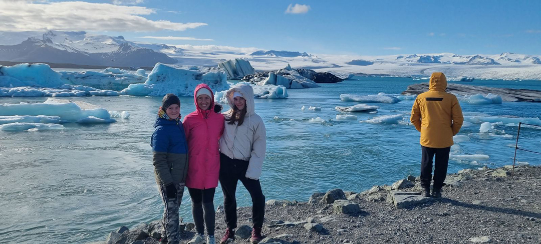 Jokulsarlon glacier lagoon in Iceland with floating icebergs drifting across the blue water near Vatnajokull glacier, one of the most spectacular natural sights in Iceland.