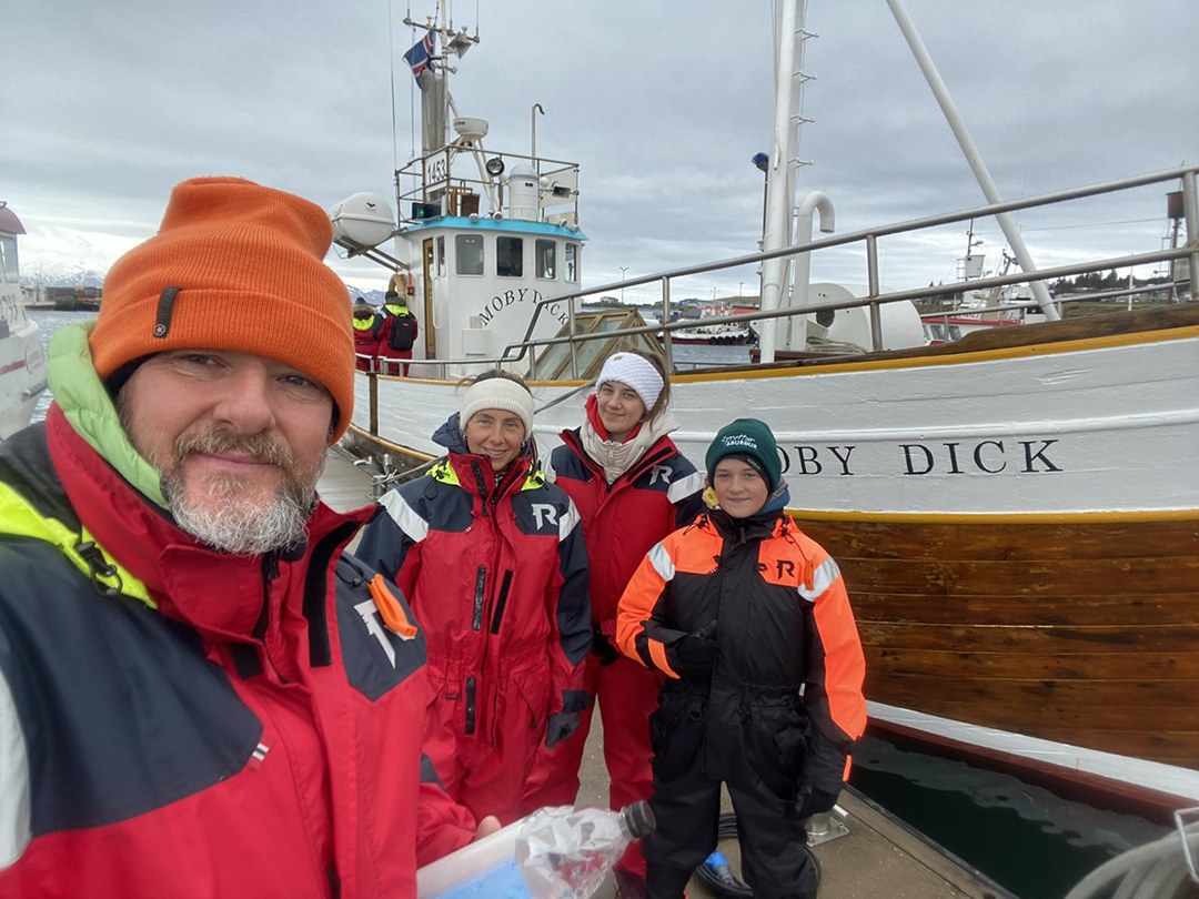Whale watching tour in Husavik Iceland with the boat Moby Dick, one of the most famous locations in the world for observing whales in their natural habitat.