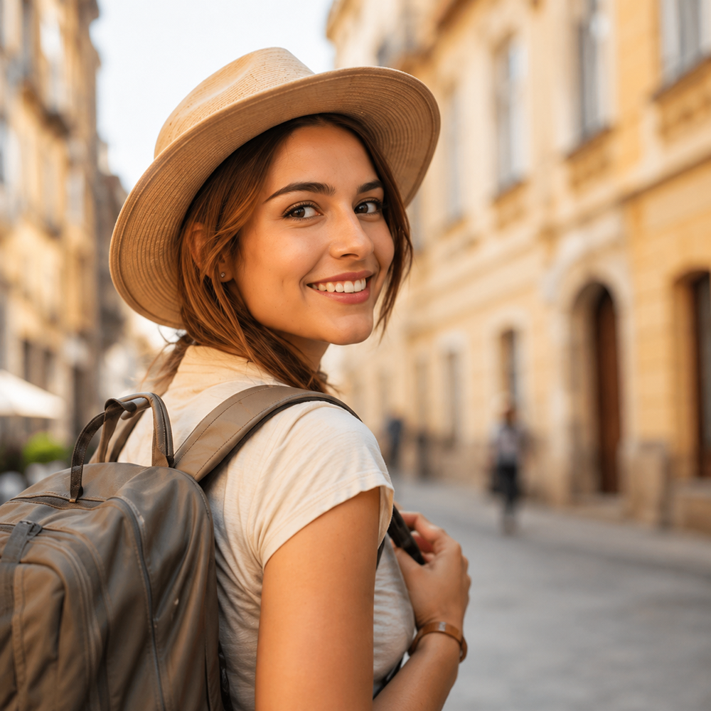 Mlada popotnica na poti – Young Traveller Exploring the World